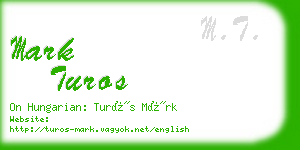 mark turos business card